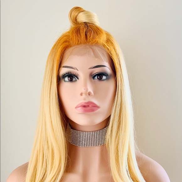 Gorgeous Blonde Auburn Versatile 13x4 Lace Front Synthetic Wig - Picture 7 of 15